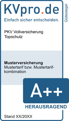 KVpro Muster-Gütesiegel für PKV Topschutz