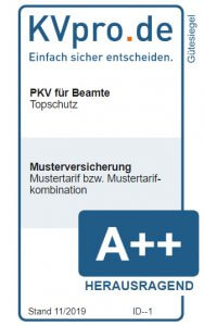 Muster-Gütesiegel Topschutz für Beamte